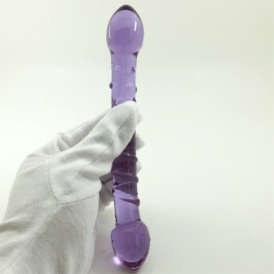 Çift Başlı Kıç Plug Anal Plug Kıç Cam Kıç Plug İç Vuruşlu Tasarımlı Dünya Çapında Cam Dildoslara Dağıtıldı