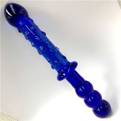 Cam Dildo Mavi Prostat Masajcısı Kristal Cam Dildo Kadınlar İçin Seks Oyuncakları