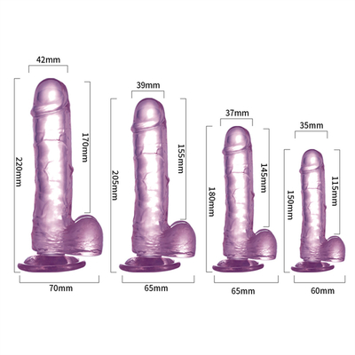 Sıcak Satış Büyük Boyutlu Plastik Ucuz ve Renkli Dildo TPE Kadınlar İçin Gerçekçi Büyük Yapay Penis Kadınlar İçin Seks Oyuncağı Penis