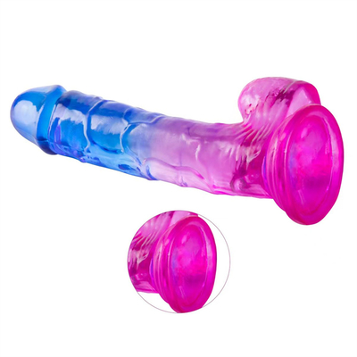Sıcak Satış Büyük Boyutlu Plastik Ucuz ve Renkli Dildo TPE Kadınlar İçin Gerçekçi Büyük Yapay Penis Kadınlar İçin Seks Oyuncağı Penis