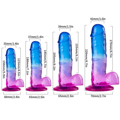 Sıcak Satış Büyük Boyutlu Plastik Ucuz ve Renkli Dildo TPE Kadınlar İçin Gerçekçi Büyük Yapay Penis Kadınlar İçin Seks Oyuncağı Penis