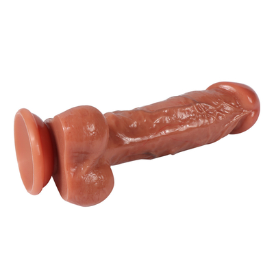 Güçlü emme fincanı gerçekçi dildo erkek yapay penis kadın için seks oyuncakları