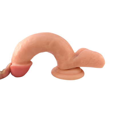2023 Amerikan Sıcak Satışlı PVC Büyük Gerçekçi Dildo Güçlü Emekle Gerçek Gözler ve Yükseltilmiş Testis Vaginal G Noktası An