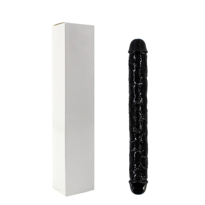 Süper Yumuşak TPE İki Başlı Dildo Gerçekçi Seks Oyuncağı Kadın için Penis