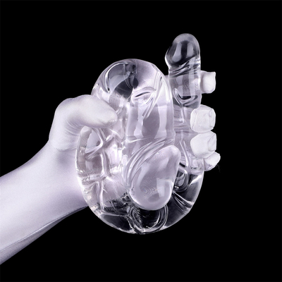 Kadınların mastürbasyonu için tıbbi TPE dildo U şekilli dildo çift başlı penis