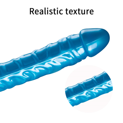 Jellies-Realistic Double Dong Yetişkin Dildo Lesbiyenler için Seks Oyuncakları Su geçirmez Esnek Dildo Kadınlar için Vajinal G noktası ve An