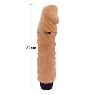 22 cm (8.66 inç) Dildo Vibratör Doğal Duygu Alışverişli Fiyat Seks Vibration Dildo Sıcak Satış Gerçekçi Vibrati