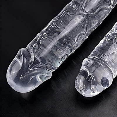 Yeni başlayanlar için gerçekçi jöle dildo, 7 inç kristal G noktası dildo, elsiz el için emici fincanlı esnek penis sik