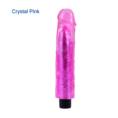 En çok satan kadın seks oyuncağı gerçekçi dildo titreştirici stimülasyon penis dildo titreştirici fıstık için 22.5cm