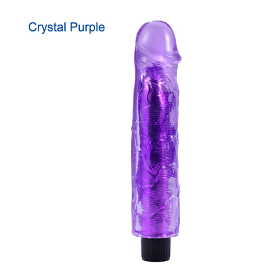 En çok satan kadın seks oyuncağı gerçekçi dildo titreştirici stimülasyon penis dildo titreştirici fıstık için 22.5cm