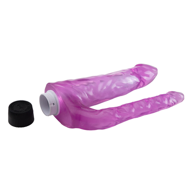 Yeni Gelişmiş Kadın Seks Oyuncakları Vibrating Double Dildo TPE Vibrator On Promotion