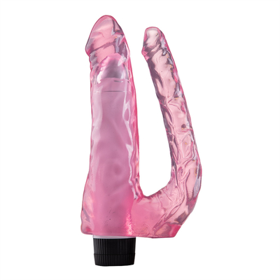 Yeni Gelişmiş Kadın Seks Oyuncakları Vibrating Double Dildo TPE Vibrator On Promotion