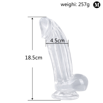 Gerçekçi Dildos Yumuşatma Kupası Elsiz Seks Oyuncağı Jelly Dildo Vücut Güvenli Malzemeler ve Yetişkin Seks Oyuncakları W