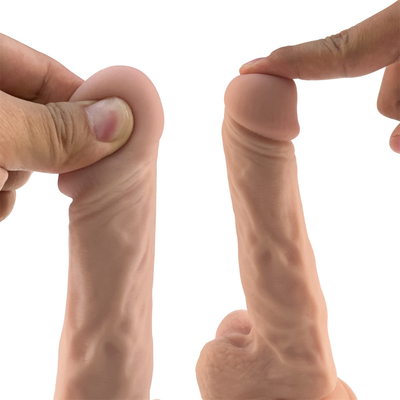 12 inç Siyah Kahverengi Et Rengi Penis Seks Oyuncakları Erkekler İçin Otomatik titreşimli dildo