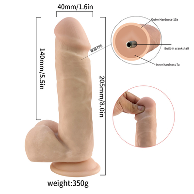Sıcak 7.2 inç yumuşak silikon dildo güçlü emme fincanı ile kauçuk penis yetişkin seks oyuncağı dildo kadınlar için