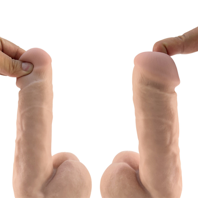 Sıcak 7.2 inç yumuşak silikon dildo güçlü emme fincanı ile kauçuk penis yetişkin seks oyuncağı dildo kadınlar için