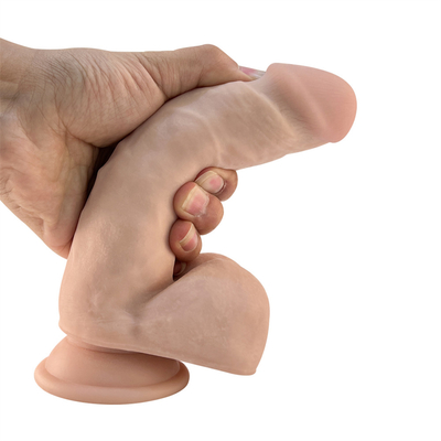 Sıcak 7.2 inç yumuşak silikon dildo güçlü emme fincanı ile kauçuk penis yetişkin seks oyuncağı dildo kadınlar için