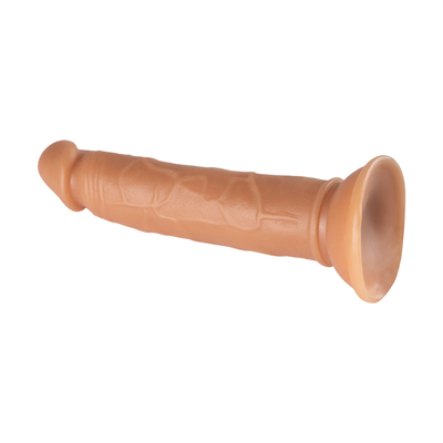 Ücretsiz Örnek Ürün Üzerine Yapay Gerçekçi Silikon Penis Büyük Yumuşak Plastik Dildo Kadınlar İçin Yetişkin Seks Oyuncakları