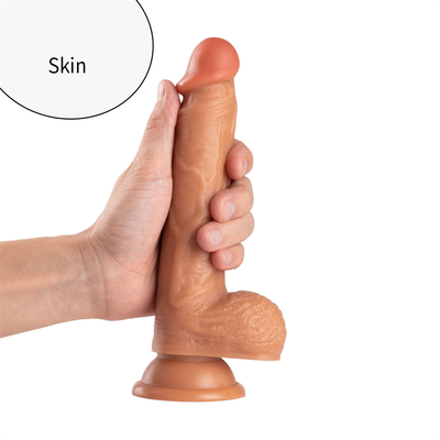 Cilt Duyguları Gerçekçi Dildo Yumuşak Malzeme Büyük Penis Süpürgeyle Seks Oyuncakları Kadın Kadın Mastürbasyon