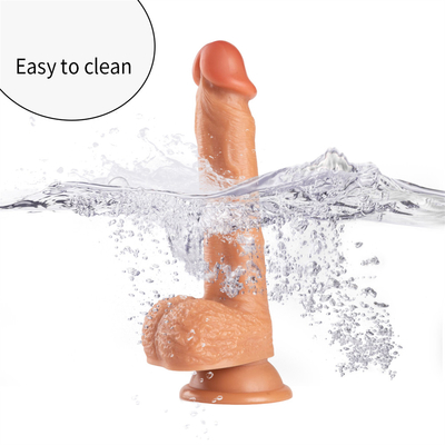 Cilt Duyguları Gerçekçi Dildo Yumuşak Malzeme Büyük Penis Süpürgeyle Seks Oyuncakları Kadın Kadın Mastürbasyon