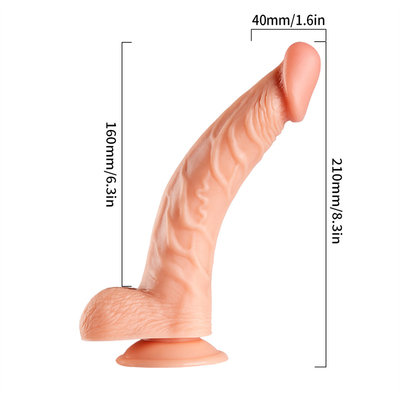 Yumuşak Jelly Yapay Penis Farklı Boyutlar Ergenler için Dick Oyuncağı Renkli Kristal Kauçuk Penis Büyük Gerçekçi Dildo Wom için
