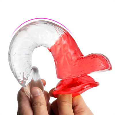 Yumuşak Jelly Yapay Penis Farklı Boyutlar Ergenler için Dick Oyuncağı Renkli Kristal Kauçuk Penis Büyük Gerçekçi Dildo Wom için