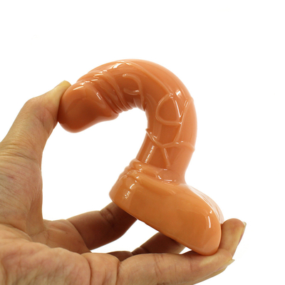 Gerçekçi Mini Boyut 11cm Anal Dildo Emme Kupası Vagina Dildo Silikon Ürün Özgür Örnek Seks Erkek Dildo