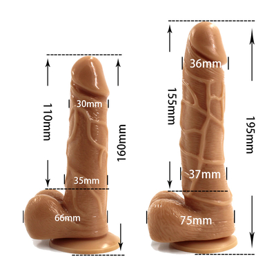 Toptan satış TPE dildo 7 inç Deri Gerçekçi Dildo Yetişkin Seks Oyuncağı Kocaman Penis Kocaman Dildo Oyuncağı Kadınlar için