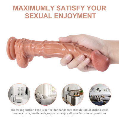 Sıcak Satış Cilt Duyguları Penis Vibratörü Büyük Gerçekçi Dildo Kadınlar İçin Seksi Oyuncak İtme Dildo