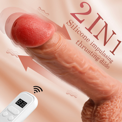 Kadınlar için gerçekçi dildo genişletilmiş emme fincanı tabanlı Eğlenceli horoz kavisli ve vajina için toplar G noktası ve A