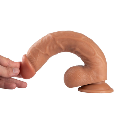 Süper Devasa Gerçekçi PVC Dildo Güçlü Emme ile Büyük Ucuz Dildolar Kadın Seks Dükkanı için Yetişkin Oyuncakları