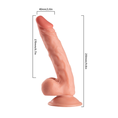 9.25 inç Büyük Dick Drop Shipping Yumuşak Plastik PVC Ürün Ürün Ürün Büyük Siyah Dildo Penis ve Kadınlar için Vibratörler