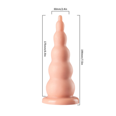 PVC Butt Plug With Suction Cup Gay Prostat Masajcı Kadınlar Mastürbasyon Anal Seks Oyuncağı için Yumuşak Boncuk