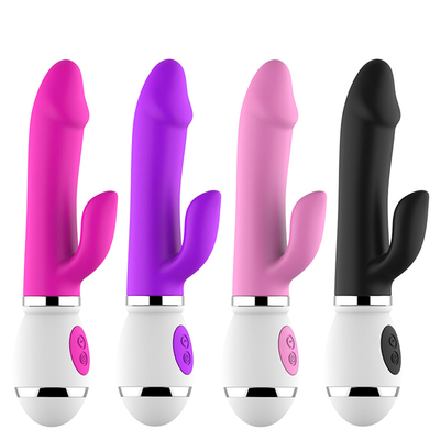 Toptan USB Şarj 12 Hızlı Masaj Dildo Kadınlar Orgazm Mastürbasyon Çift Vibratör