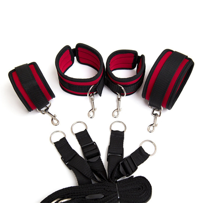 Nylon BDSM Oyuncaklar Toplu Kölelik Setleri Kullanım Bilezik Kelepçeler Yetişkin SM Oyuncaklar Çiftler İçin Ürünler
