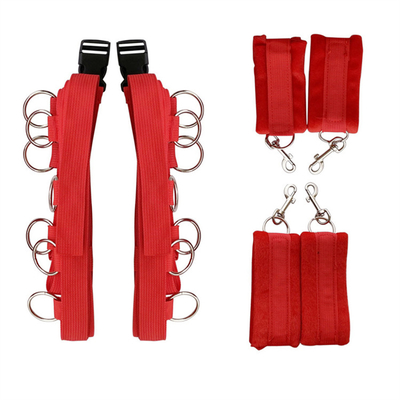Bdsm Japon kölelik kıyafetleri yetişkin SM 3 PCS kısıtlama köleler kit halı ile halkalar oyuncaklar yatakta SM oyunu için ayarlandı