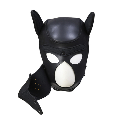 En trend köpek maske bdsm köle seks oyuncakları lateks bdsm maske