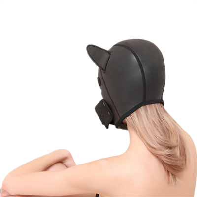 En trend köpek maske bdsm köle seks oyuncakları lateks bdsm maske