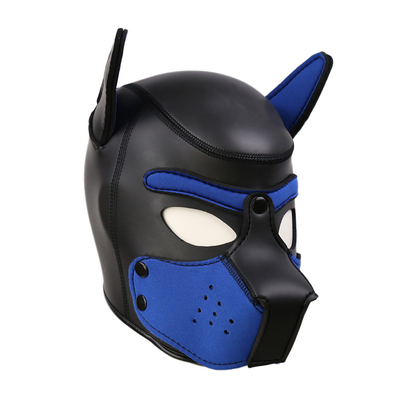 En trend köpek maske bdsm köle seks oyuncakları lateks bdsm maske