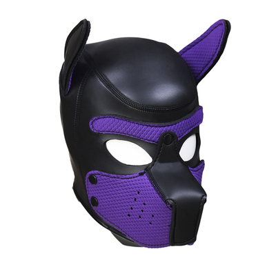 En trend köpek maske bdsm köle seks oyuncakları lateks bdsm maske