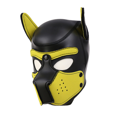 En trend köpek maske bdsm köle seks oyuncakları lateks bdsm maske