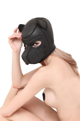 En trend köpek maske bdsm köle seks oyuncakları lateks bdsm maske