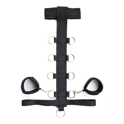 Bondage Harness Moda Gotik Yaka, PU Seksi Punk Çoker Alloy Heart Dangle Kadın için