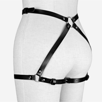 Seksi punk deri bağlama ayarlanabilir bel kemeri seks vücut bacaklar iplik kadın BDSM