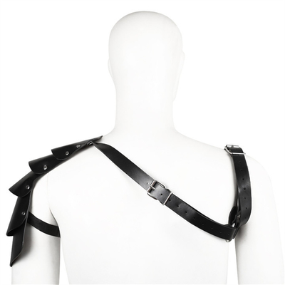 Erkek PU Deri Cosplay Harness, Viking Savaşçısı Omuz Kemeri, Şövalye Cosplay Kostümü, Rönesans Aksesuarları, Gotik