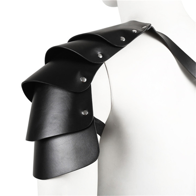Erkek PU Deri Cosplay Harness, Viking Savaşçısı Omuz Kemeri, Şövalye Cosplay Kostümü, Rönesans Aksesuarları, Gotik