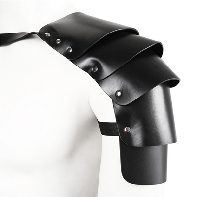 Erkek PU Deri Cosplay Harness, Viking Savaşçısı Omuz Kemeri, Şövalye Cosplay Kostümü, Rönesans Aksesuarları, Gotik