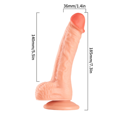 Gerçekçi Dildo Vücut Güvenli G Noktası Stimülatör Dildoslar Eller için Güçlü Emme Kâsesi ile Yetişkinler için Serbest Oyuncaklar