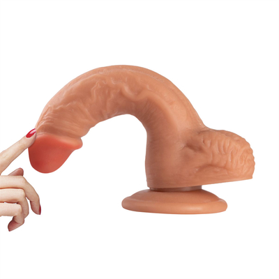Gerçekçi Dildo Vücut Güvenli G Noktası Stimülatör Dildoslar Eller için Güçlü Emme Kâsesi ile Yetişkinler için Serbest Oyuncaklar