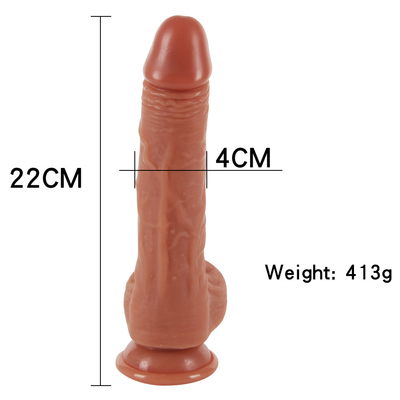 10 Mod 9.6 "İtmeli Dildo Vibratör, Uzaktan Kumanda Gerçekçi Titreşimli Dildos